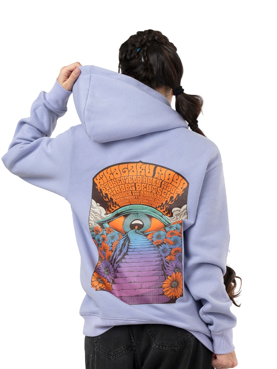 

RHINO CULT Women Printed Sweatshirt, Lavender