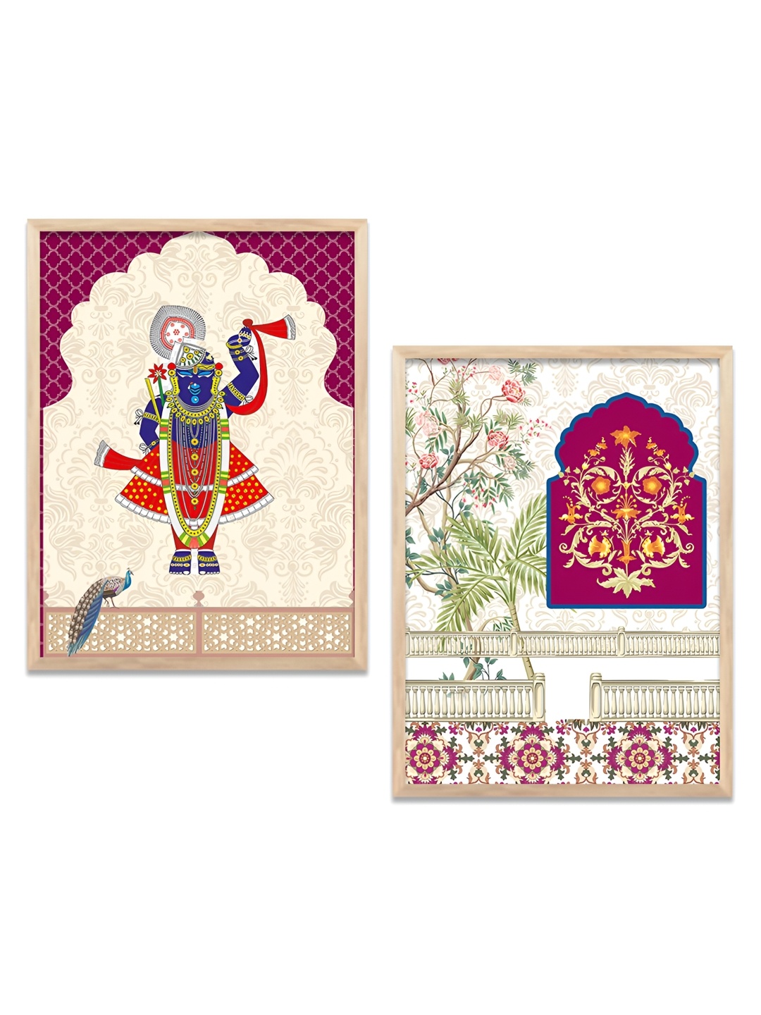 

Kotart Pink & White 6 and more Piece Wood Religious Wall Paintings
