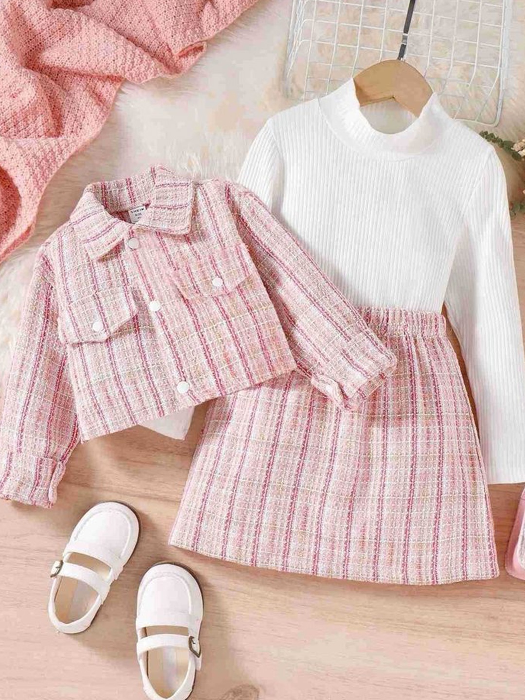 

LULU & SKY Girls T-shirt with Skirt, Pink