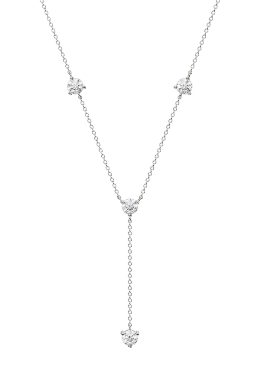 

Emori Golden Grace Y Necklace, Silver