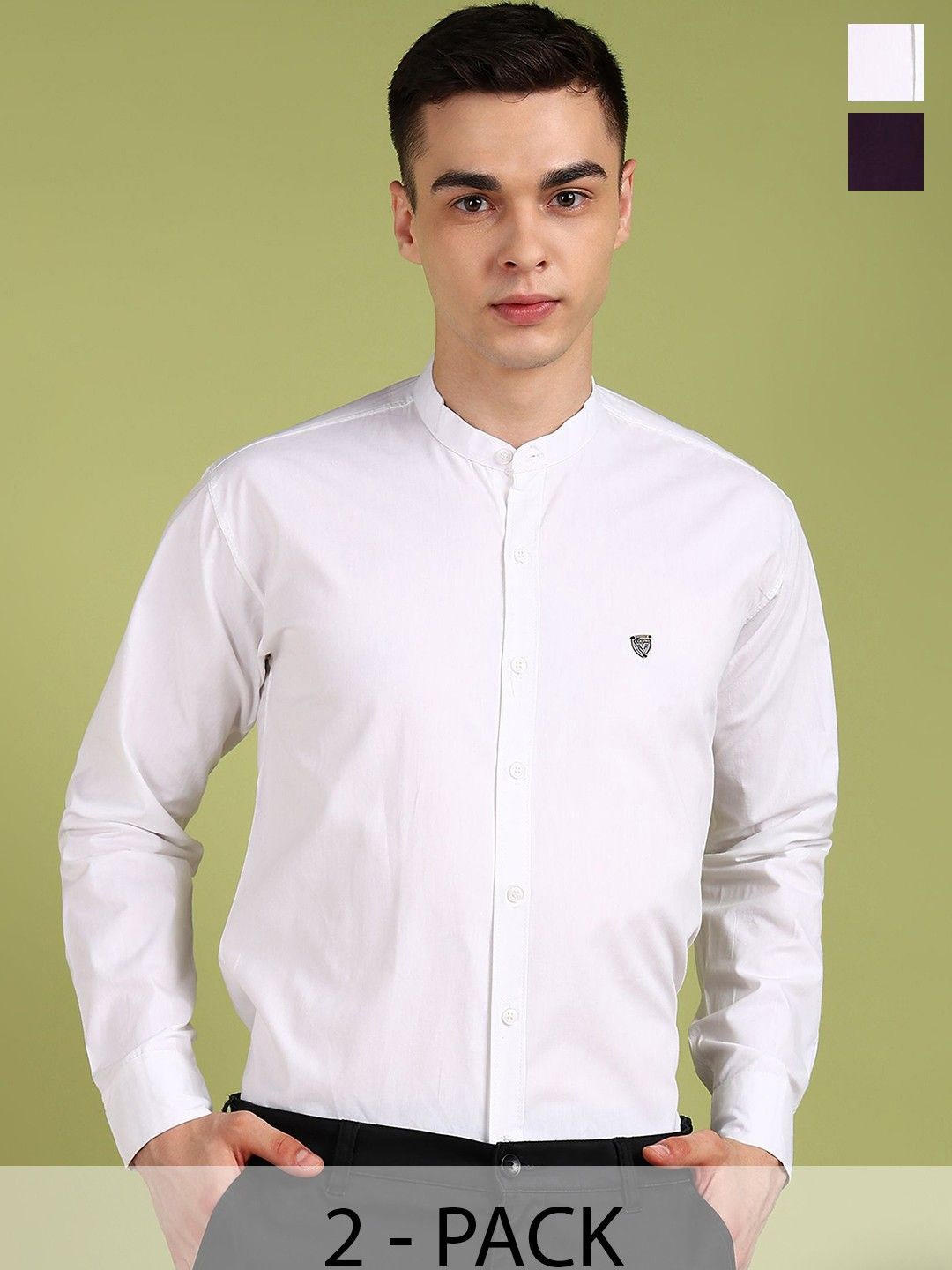 

PulseIQ Men Slim Fit Opaque Casual Shirt, Multi