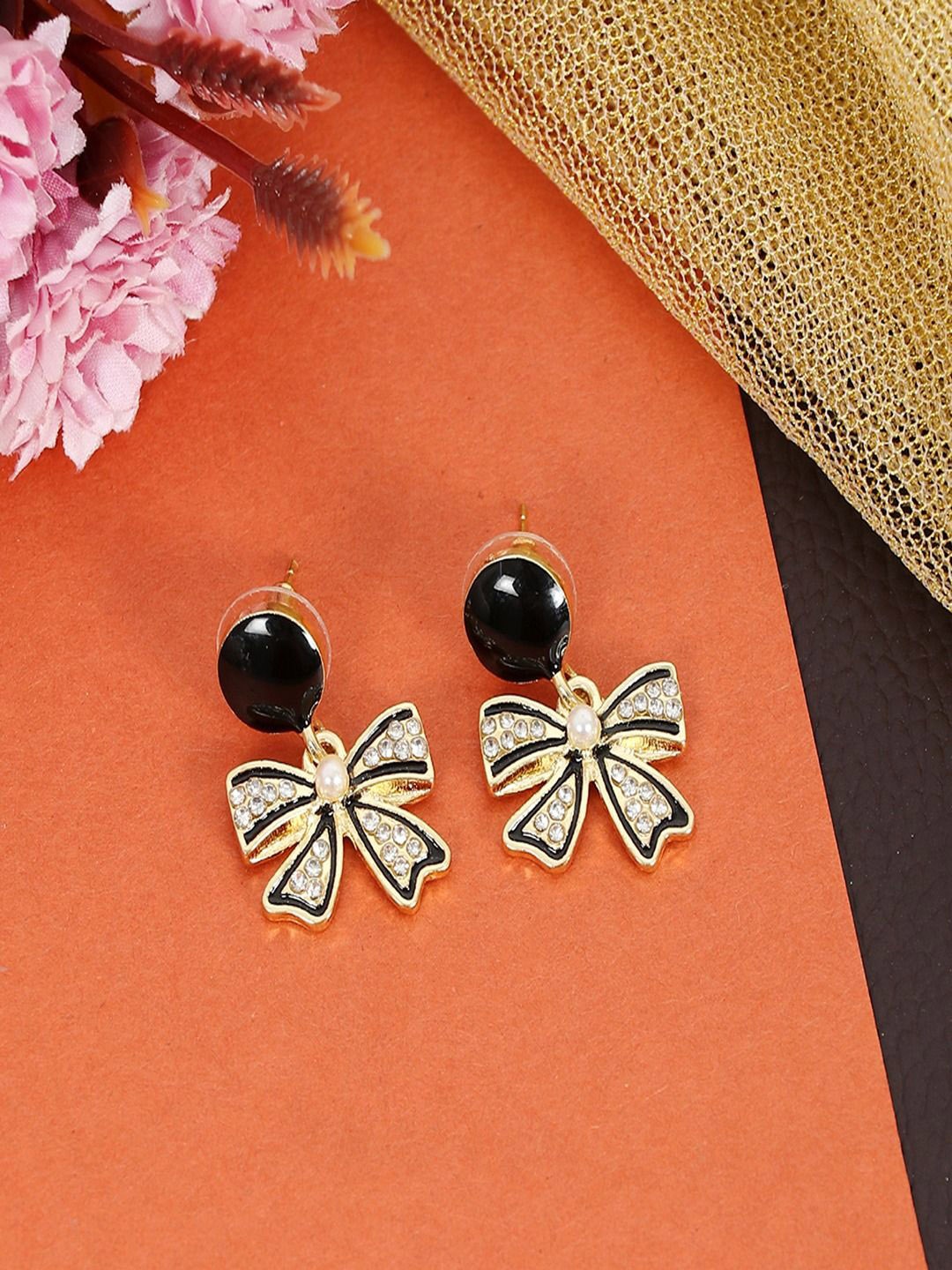 

DressBerry Contemporary Drop Earrings, Black
