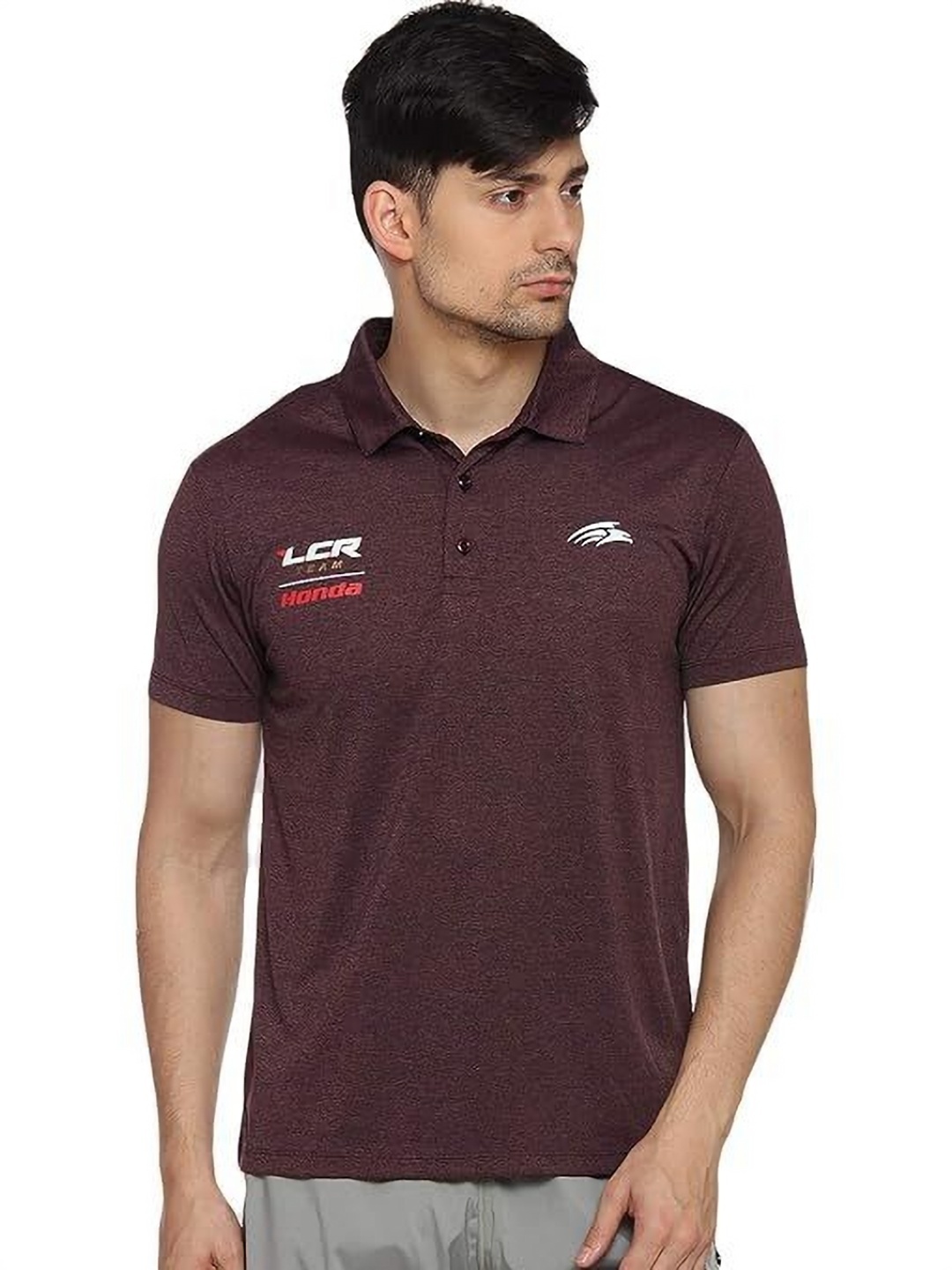 

PERF Men Polo Collar T-shirt, Maroon