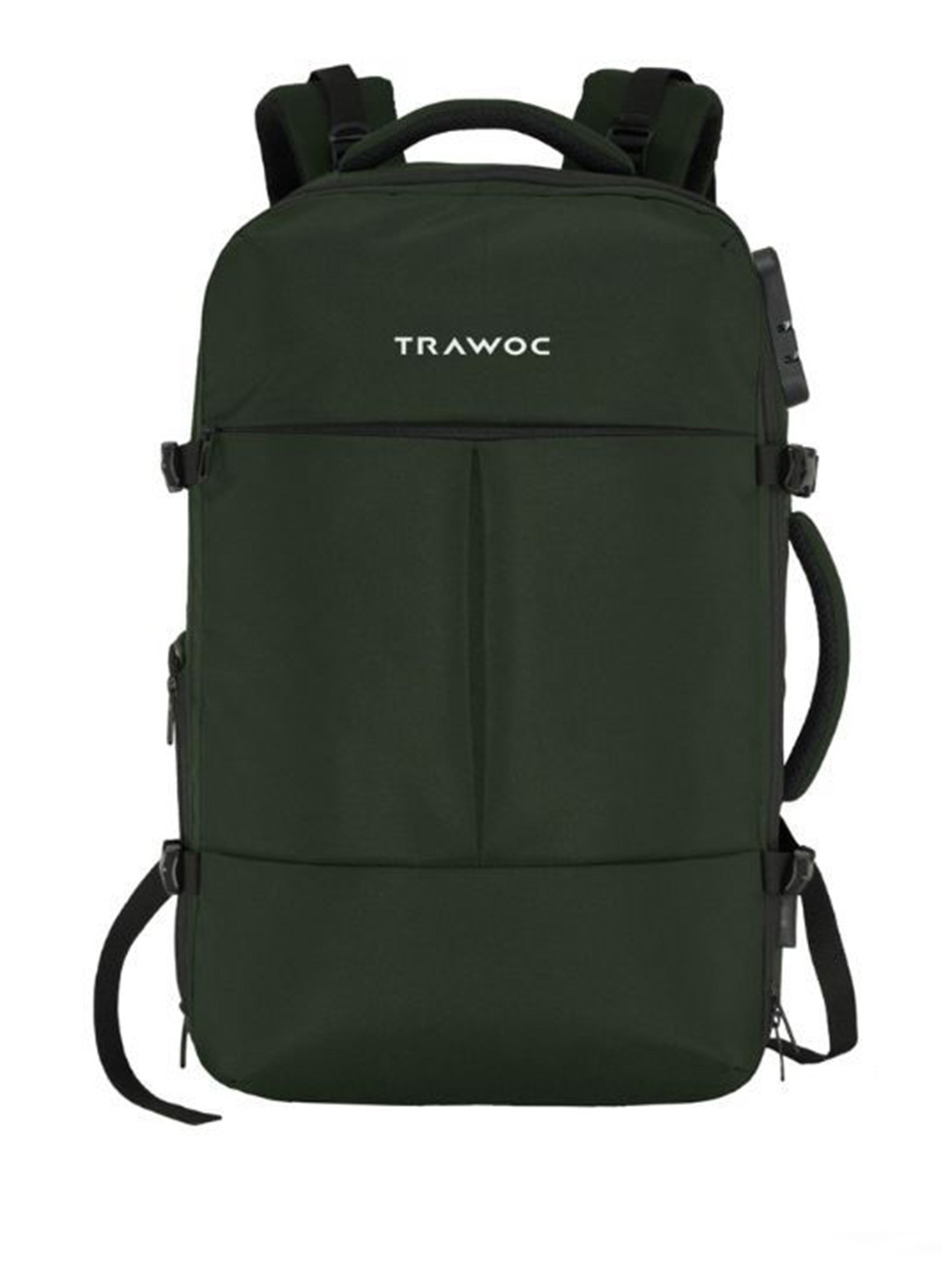 

TRAWOC 45L Laptop TPB01 With USB Charging Anti-Theft Lock Backpack, Green
