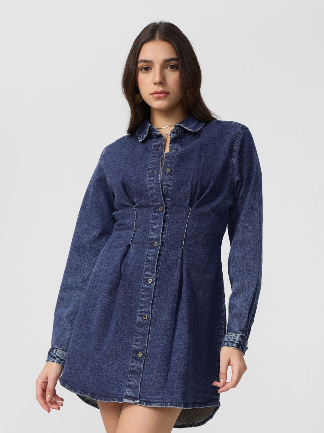 

The Souled Store Shirt Dress, Blue
