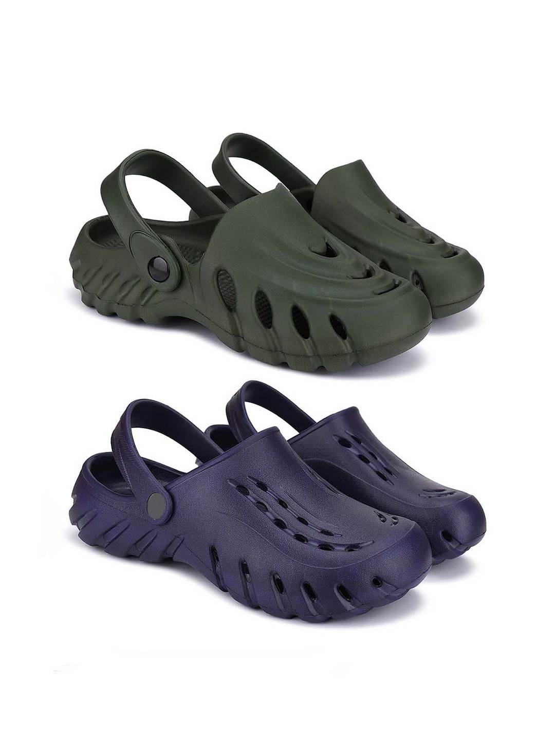 

BERSACHE Men Clogs, Navy blue