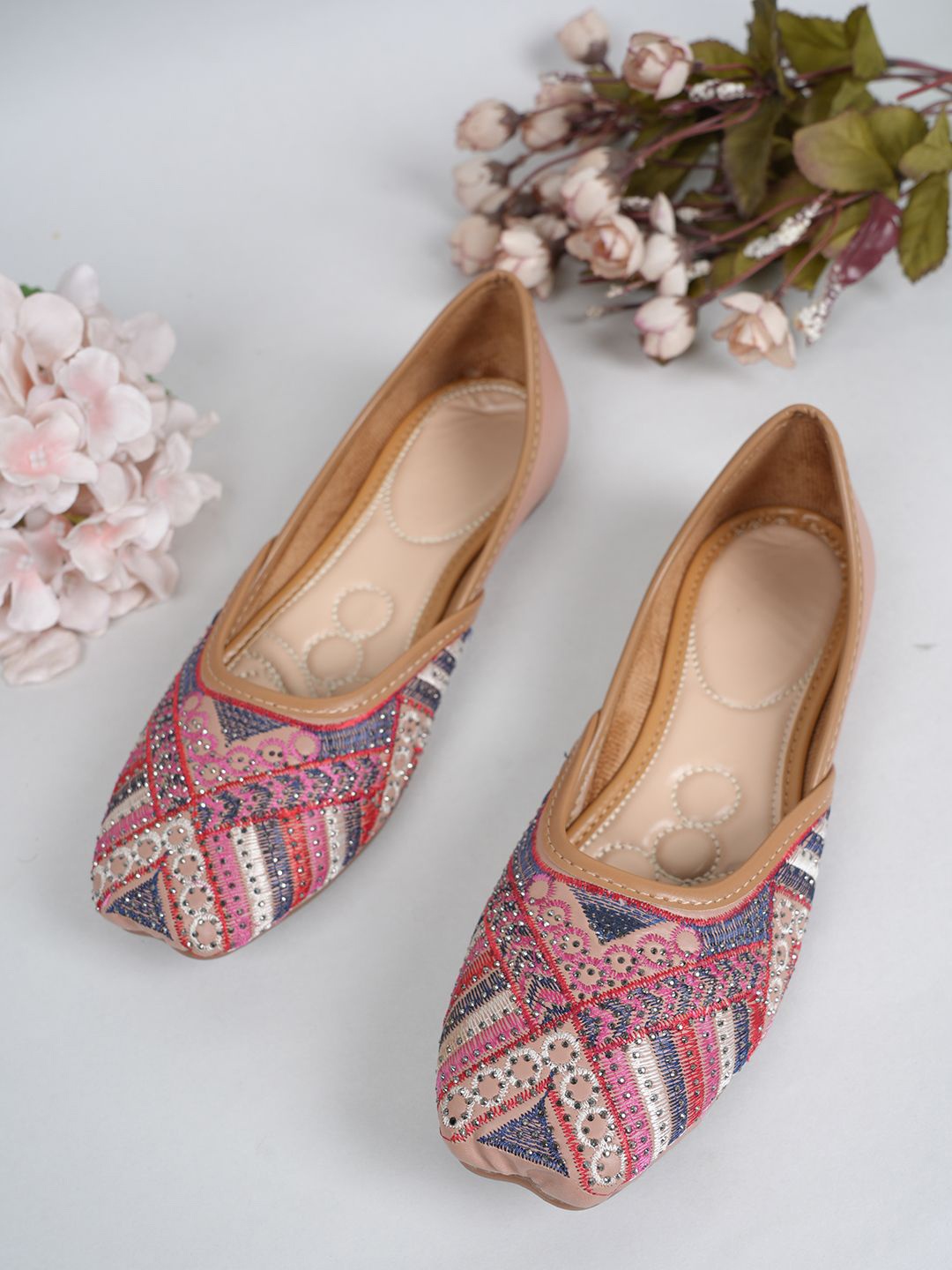 

Style Shoes Women Textured One Toe Flats, Pink