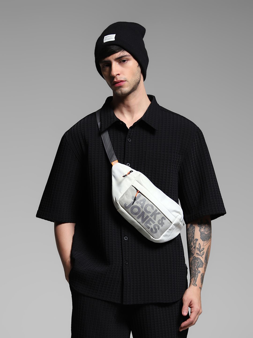 

Jack & Jones Men Opaque Casual Shirt, Black
