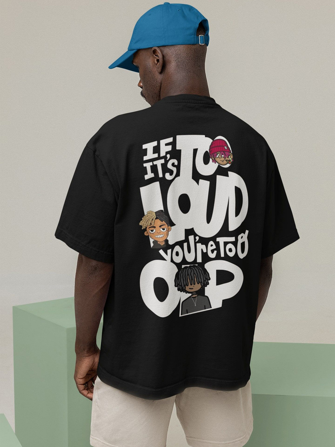 

Edyssa Men Printed T-shirt, Black