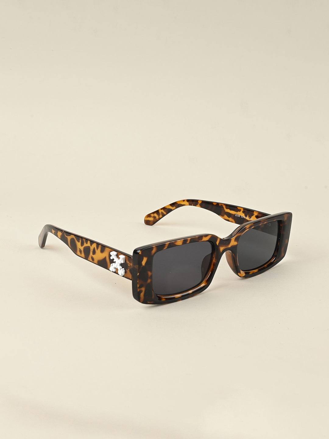 

IDOR Women Rectangle Sunglasses with UV Protected Lens, Black