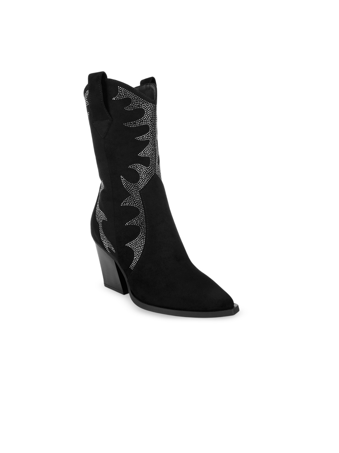 

RAG & CO Women Embellished Regular Boots, Black