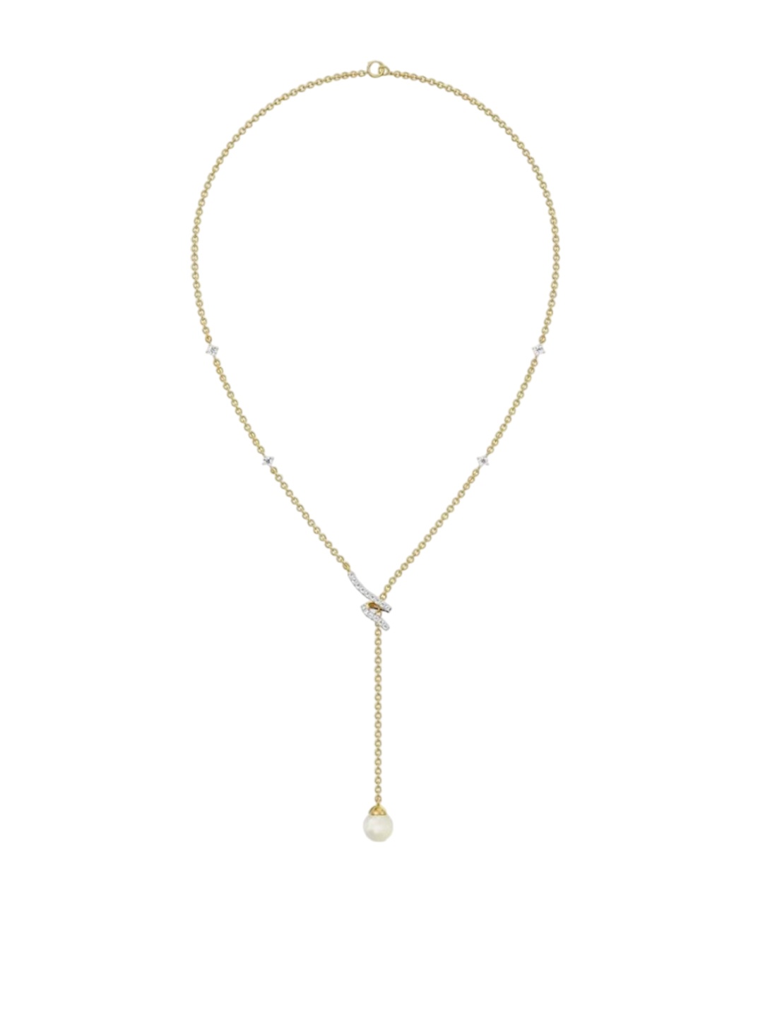 

Emori Pear Drop Adjustable Diamond Necklace, Gold