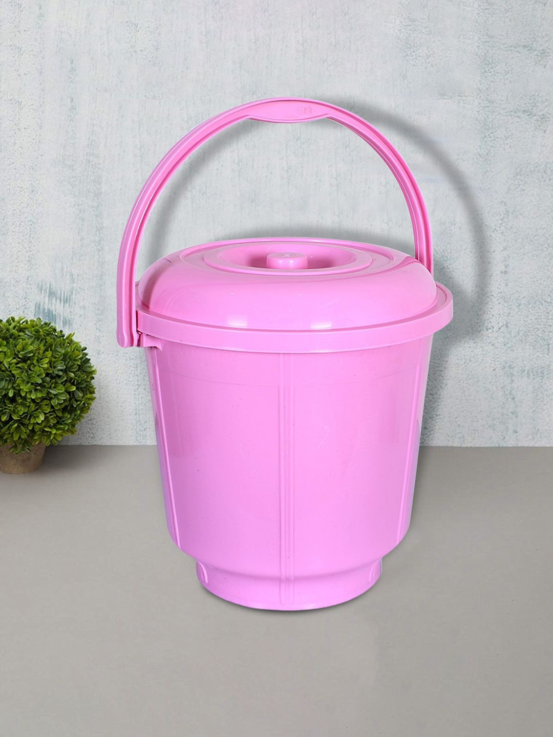 

Kuber Industries Pink Solid Plastic Bath Accessories Set