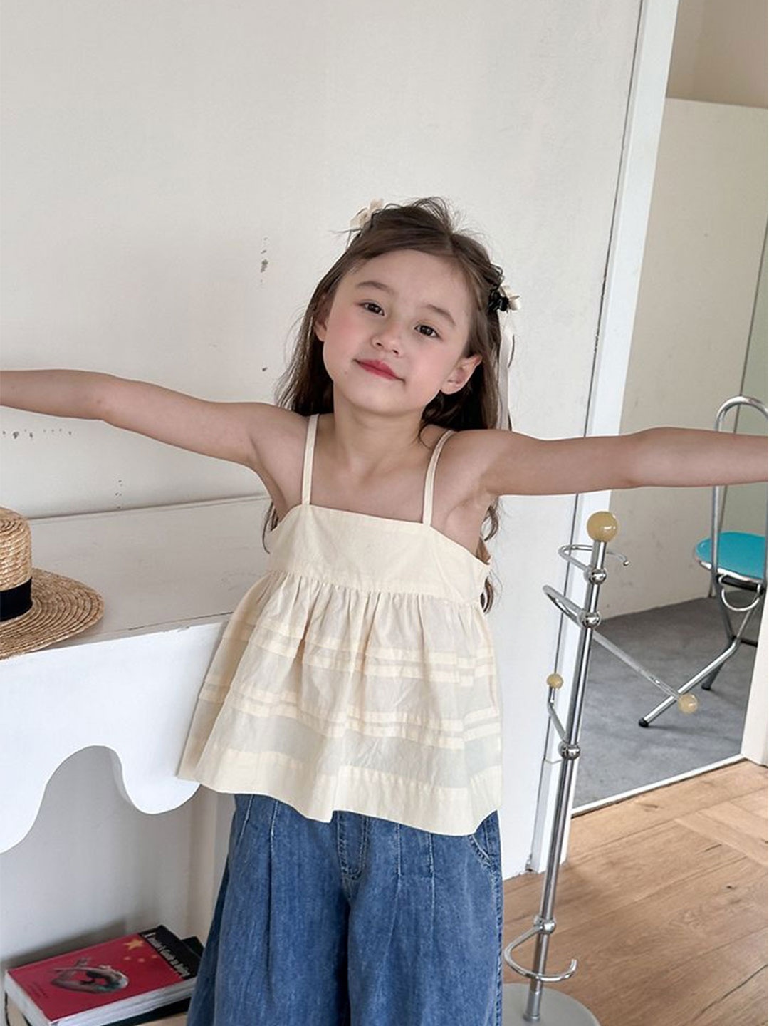 

LULU & SKY Cotton Top, Beige