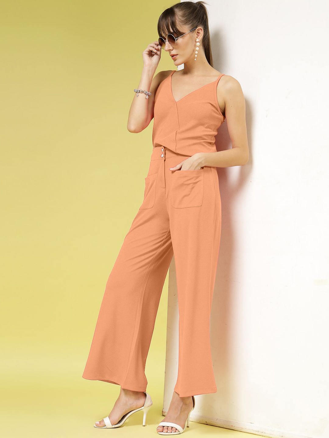 

DressBerry Women Relaxed Trousers, Orange