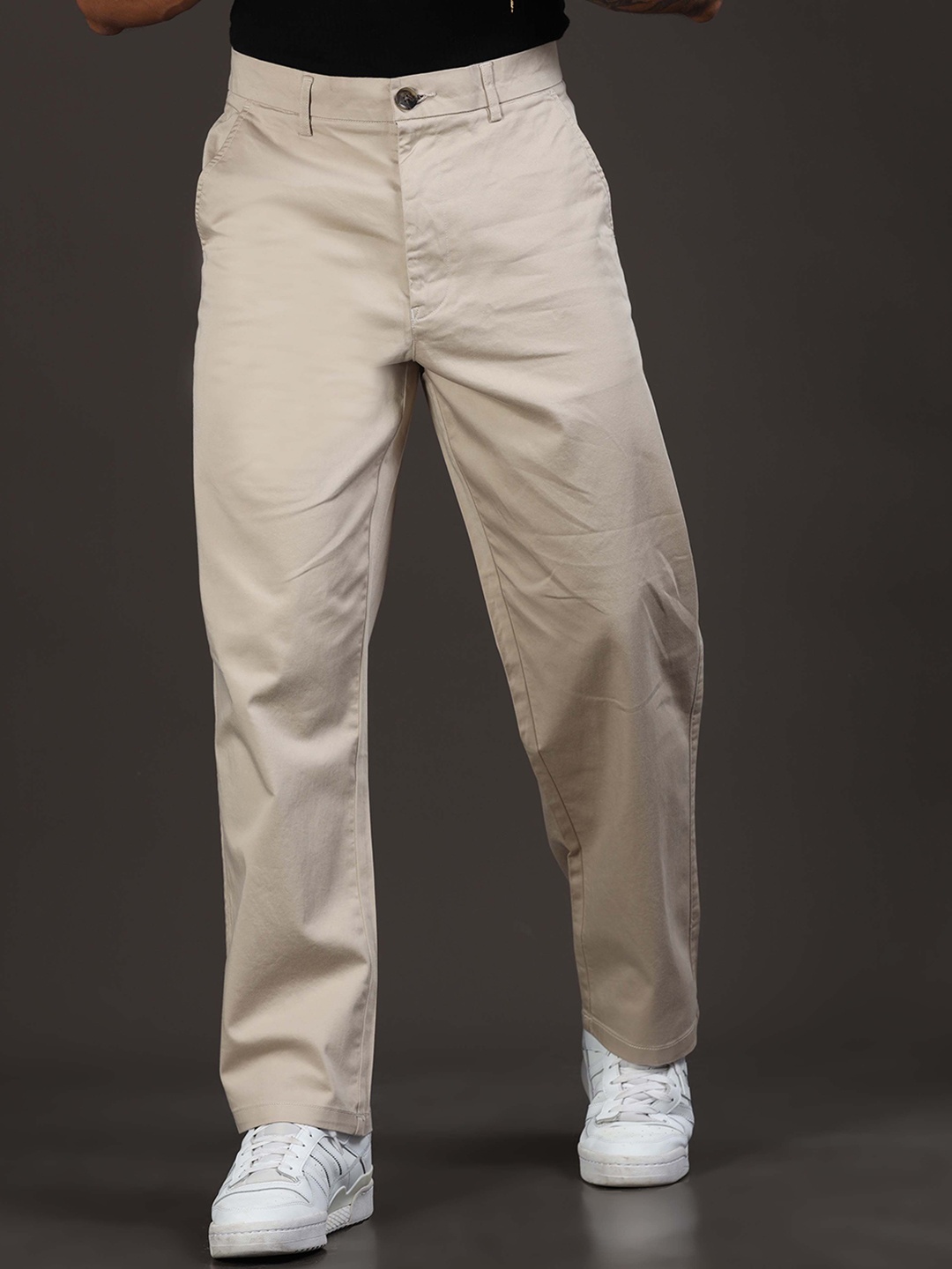 

Italian Colony Men Relaxed Trousers, Beige