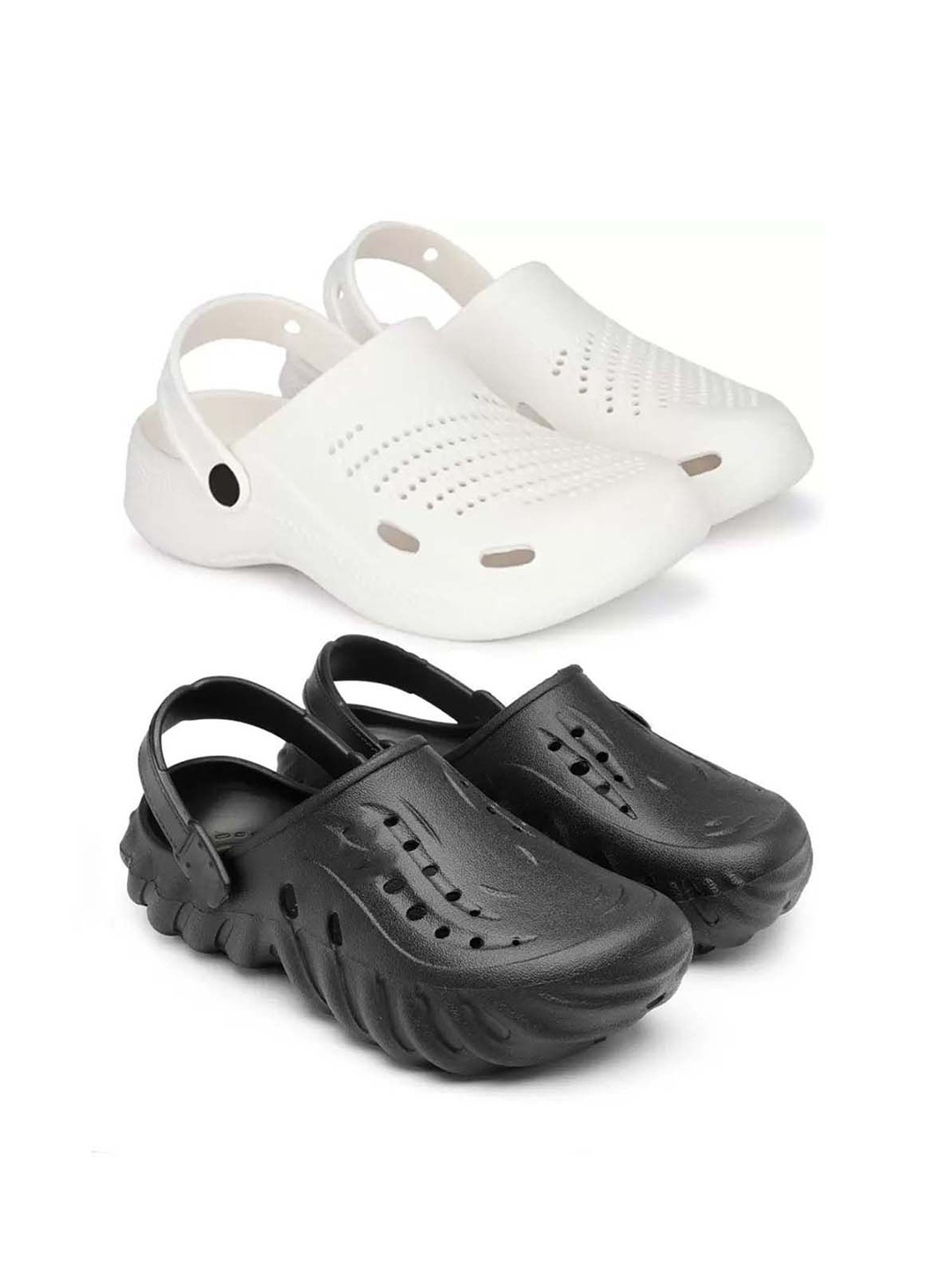 

BERSACHE Men Clogs, Black