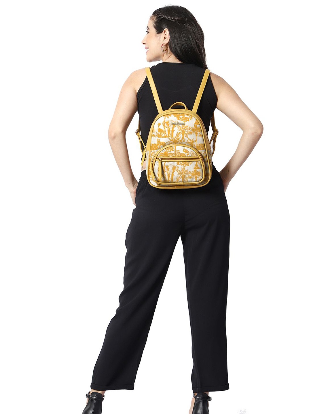 

Sacci Mucci Women Backpack, Yellow