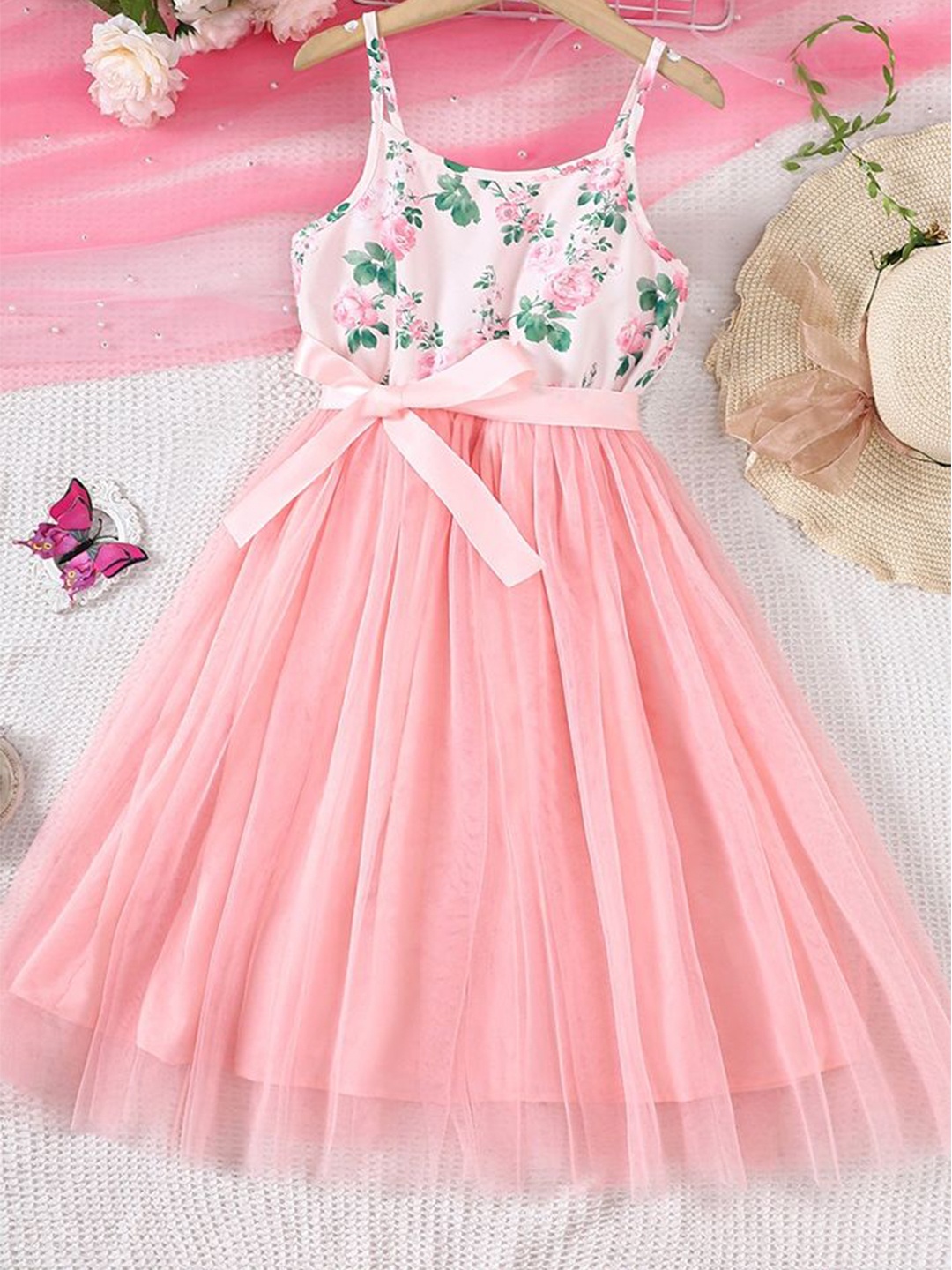 

LULU & SKY Fit & Flare Dress, Pink