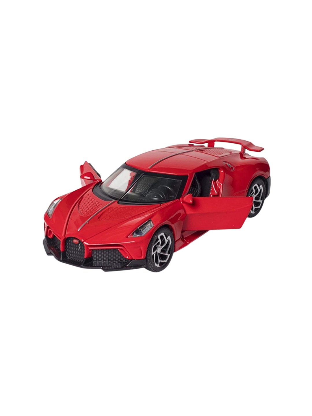 

DEZICON Kids 1:32 La Voiture Scale Light Sound Pull Back Car Vehicle, Red