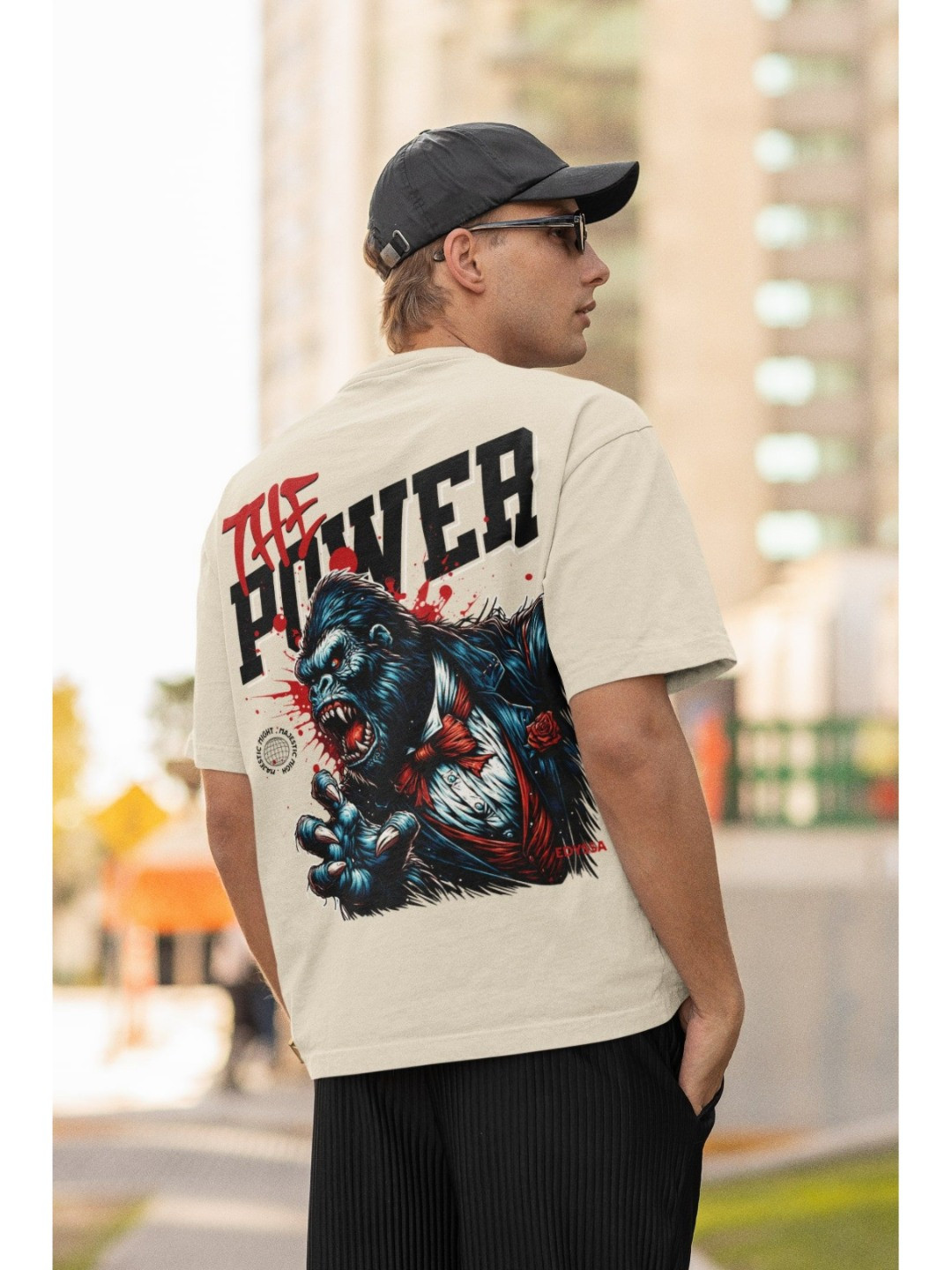 

Edyssa Men Printed T-shirt, White