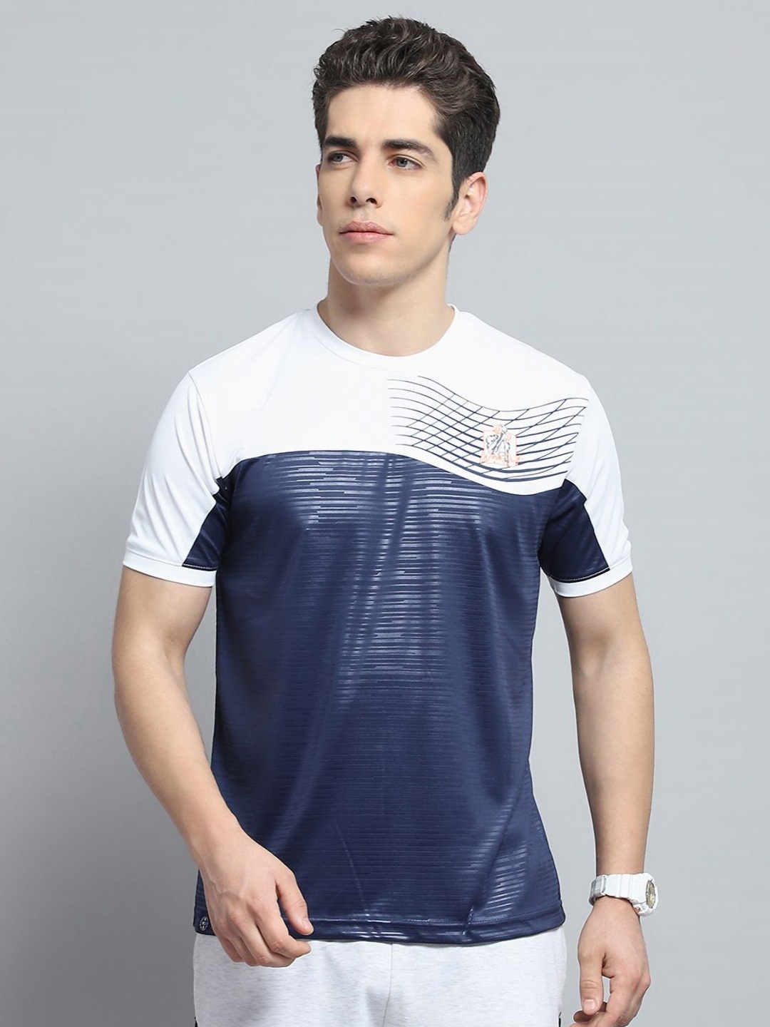 

Monte Carlo Men Printed T-shirt, Navy blue