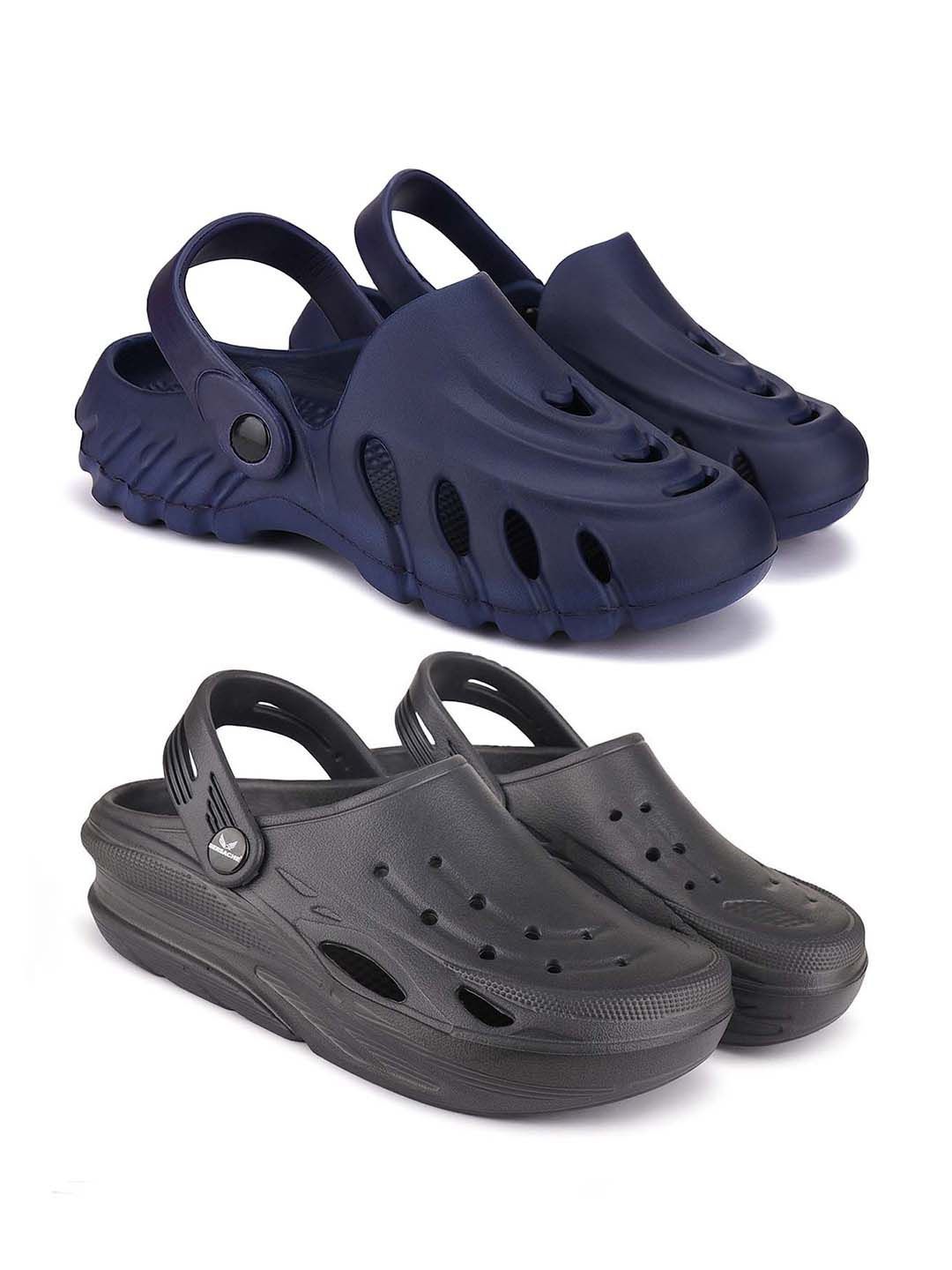 

BERSACHE Men Clogs, Grey