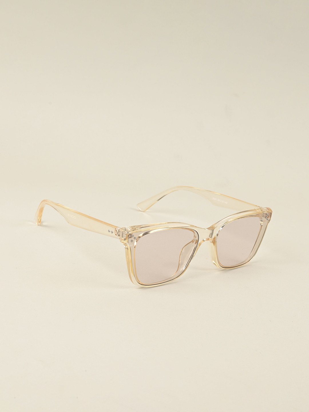 

IDOR Unisex Square Sunglasses with UV Protected Lens, Transparent