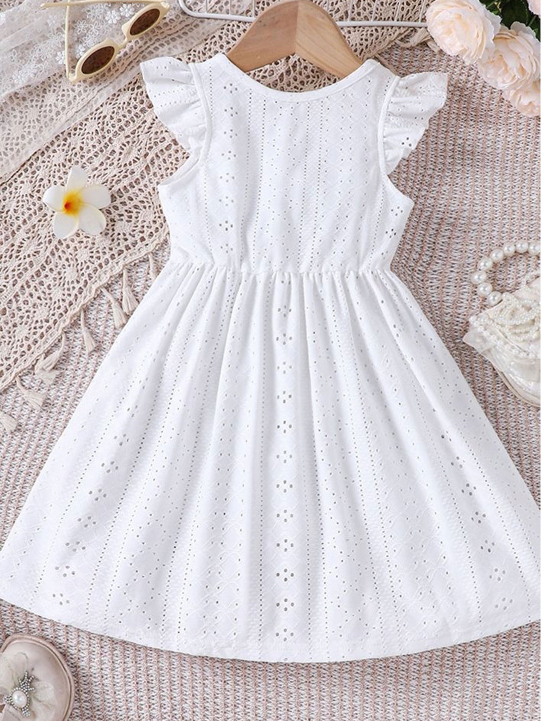 

LULU & SKY Fit & Flare Dress, White