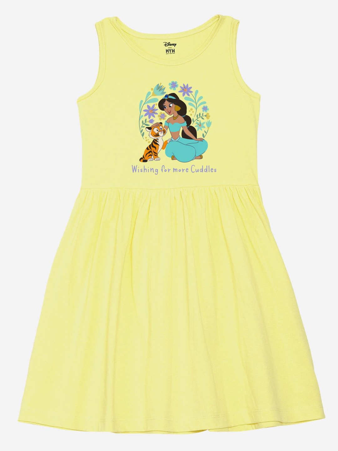 

Wear Your Mind Print Fit & Flare Dress, Yellow