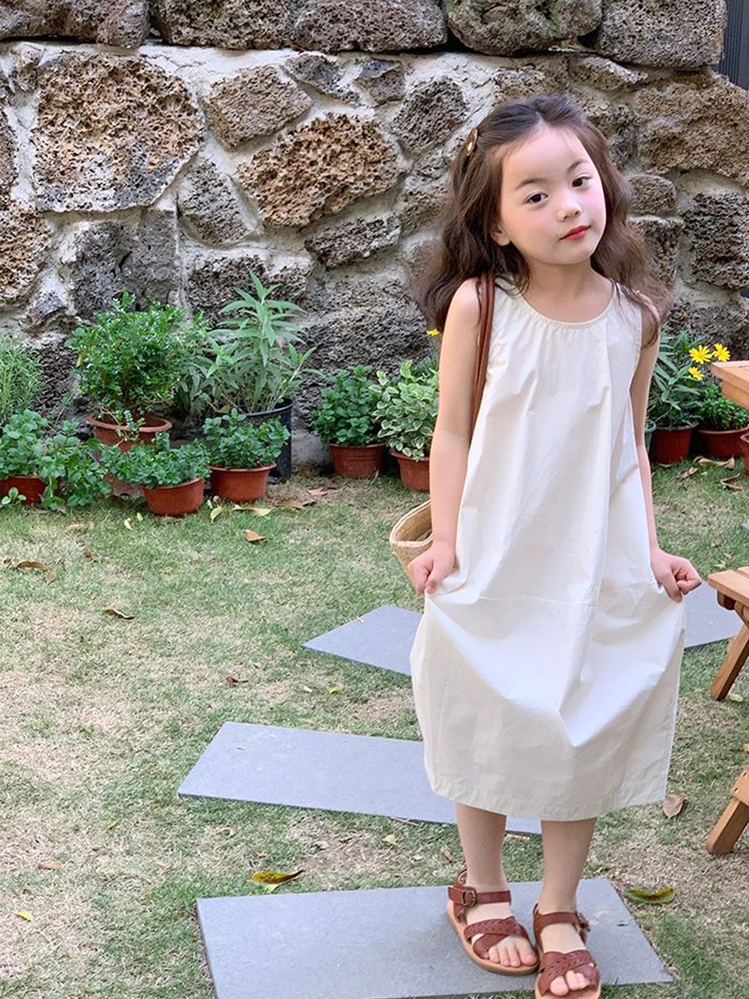 

LULU & SKY A-Line Dress, Off white