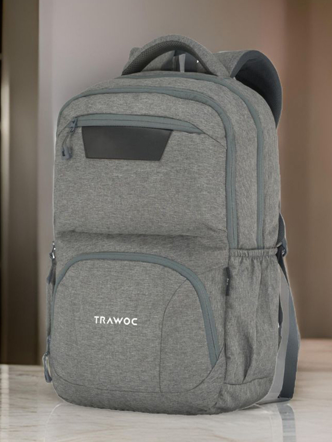 

TRAWOC 30L Laptop TPB04 Office & Travel Bag With USB Port Backpack, Grey