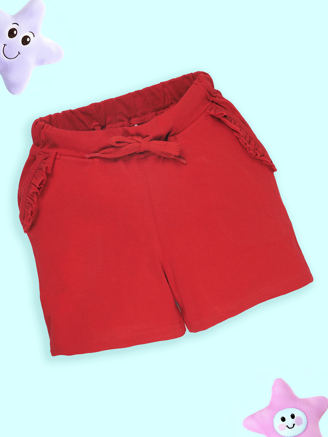 

KiddoPanti Girls Hot Pants Shorts, Red