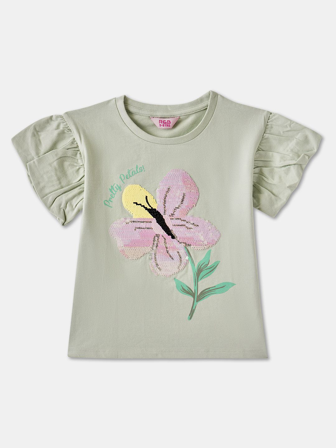 

R&B Print Cotton Top, Green