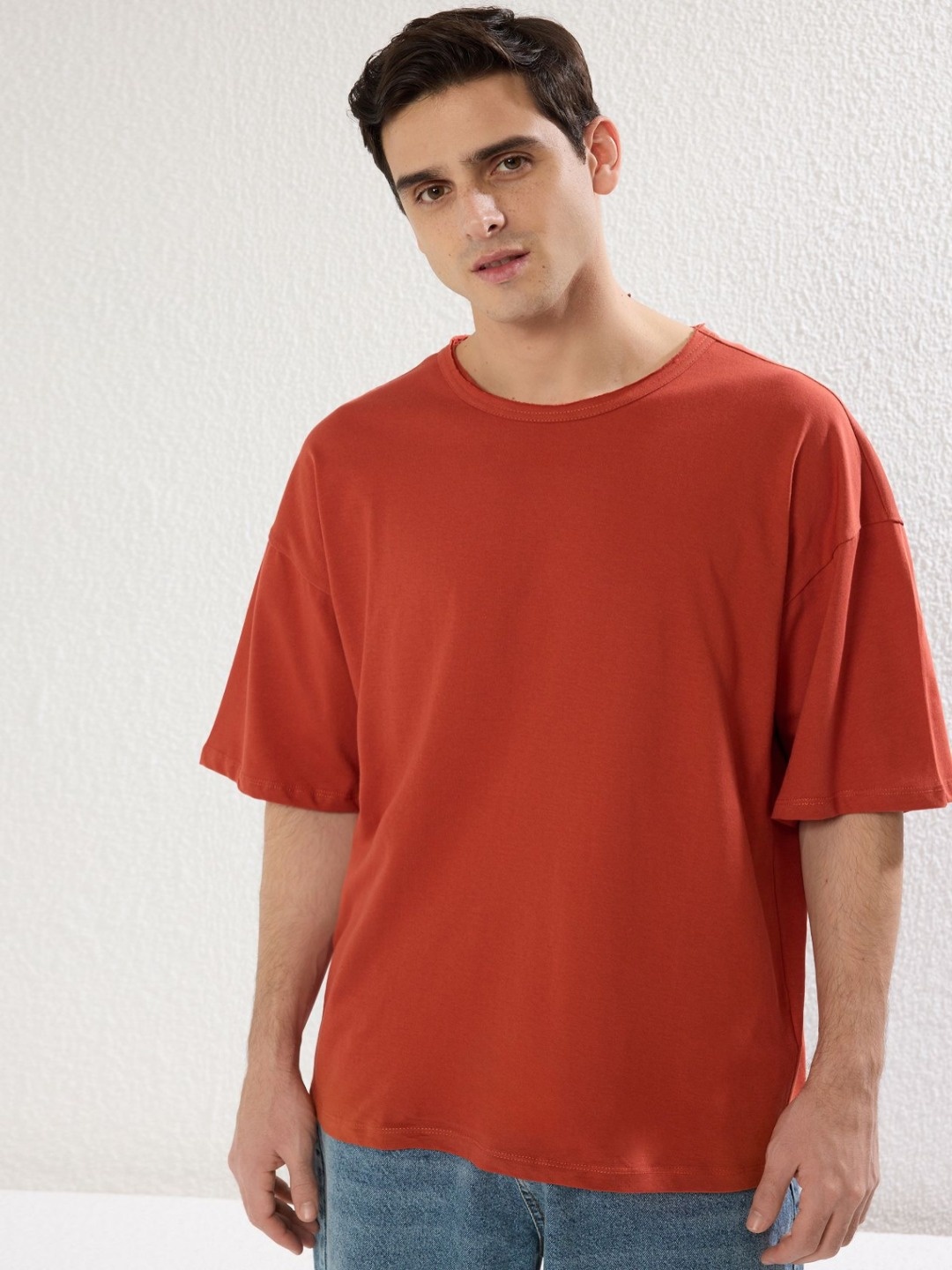 

Trendyol Men High Neck Pockets T-shirt, Na