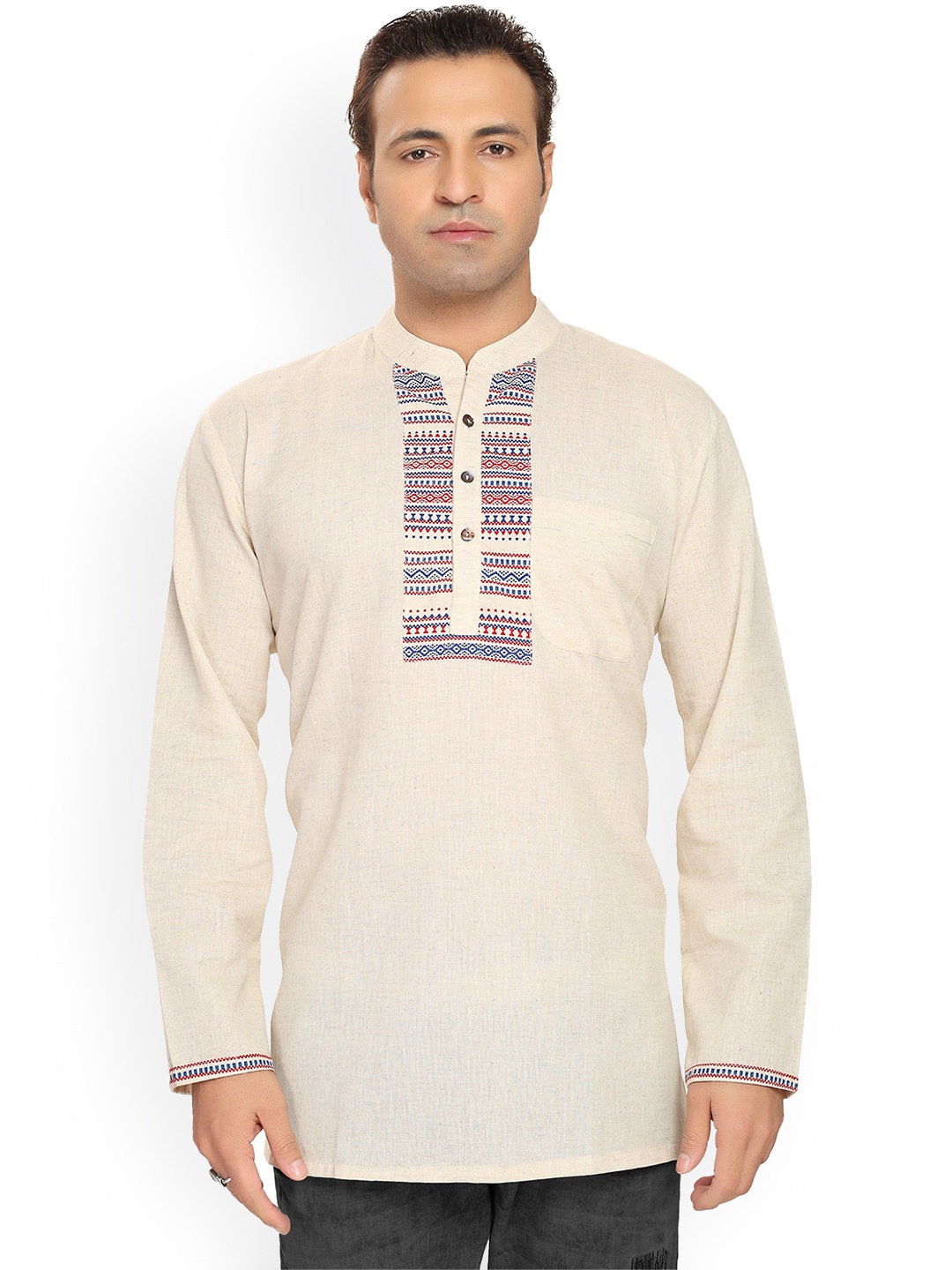 

Arch element Men Kurta, Beige