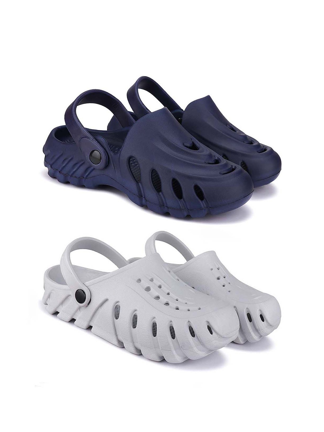 

BERSACHE Men Clogs, Navy blue