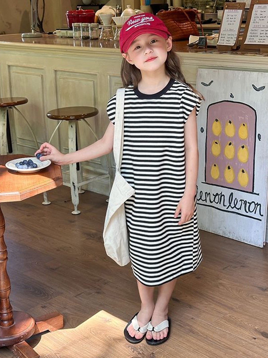 

LULU & SKY Striped A-Line Dress, Multi