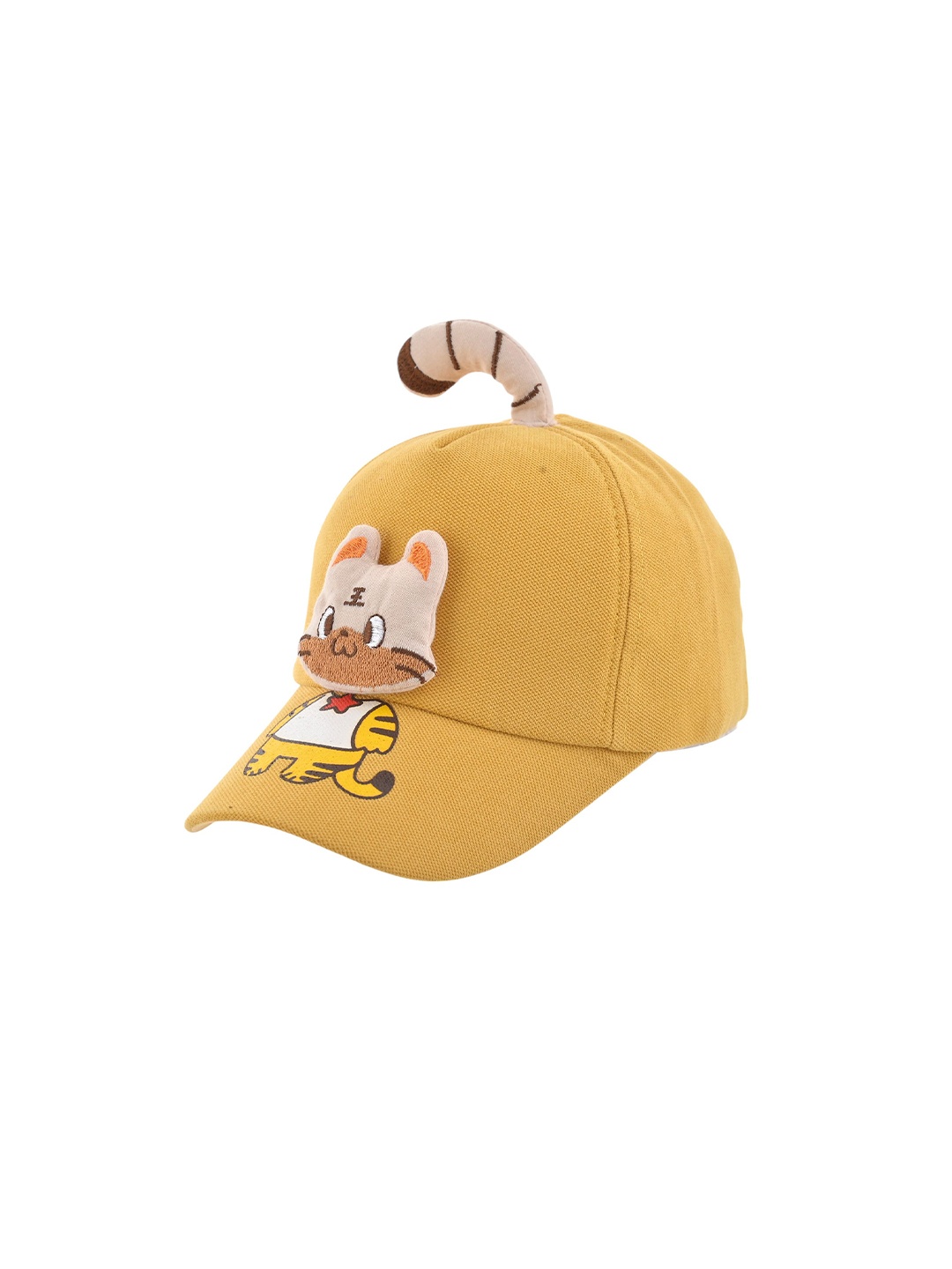 

SHOP FRENZY Unisex Kids Printed Baseball Cap, Yellow