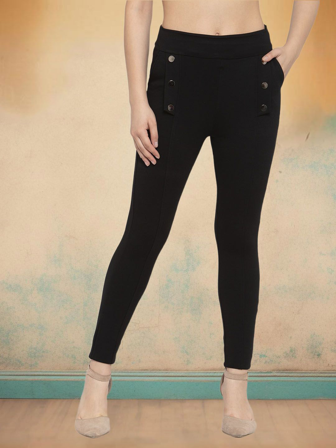 

Moda Rapido Women Jeggings, Black