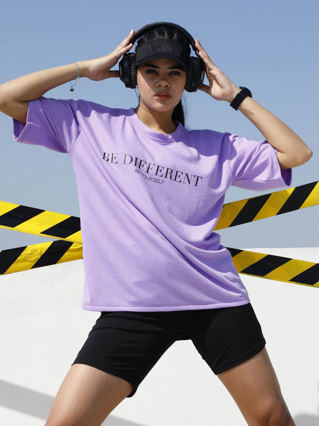 

Athena Unapologetic Women Drop-Shoulder Sleeves T-shirt, Lavender