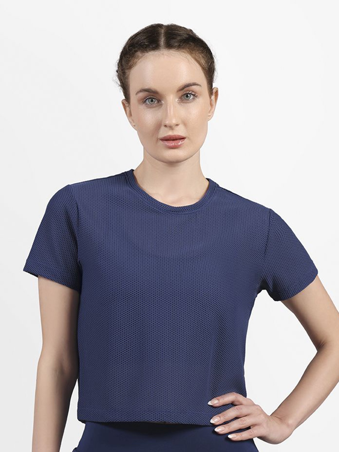 

Skechers Women Popcorn Fabric T-Shirt, Navy blue