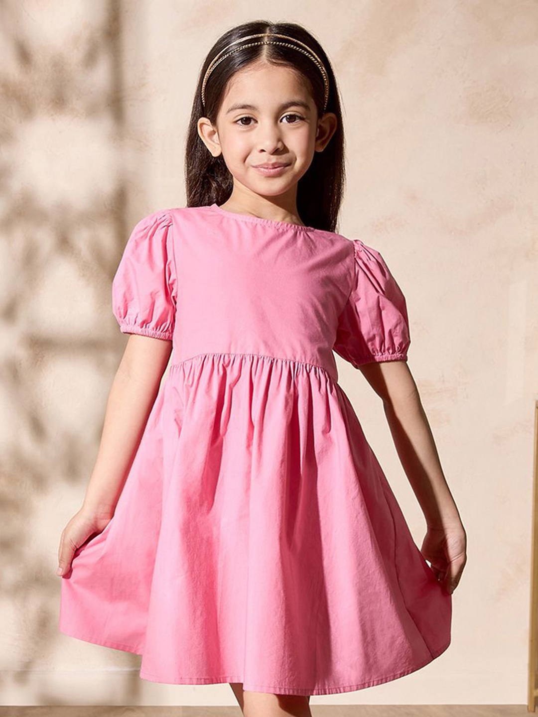 

max Fit & Flare Dress, Pink