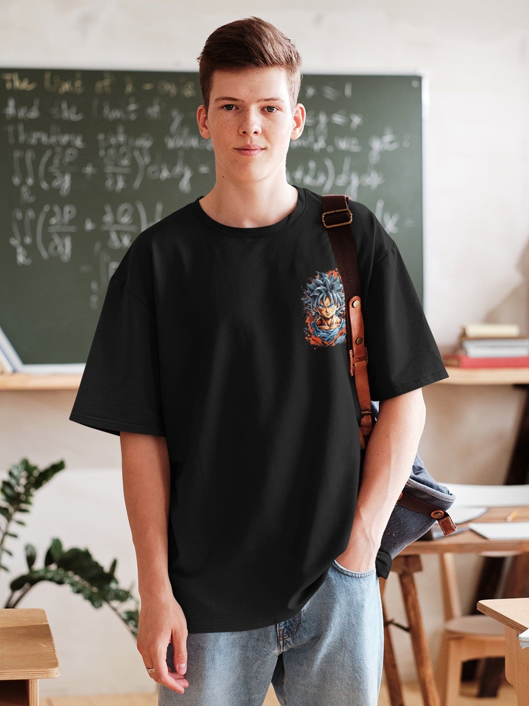 

Edyssa Men Printed T-shirt, Black
