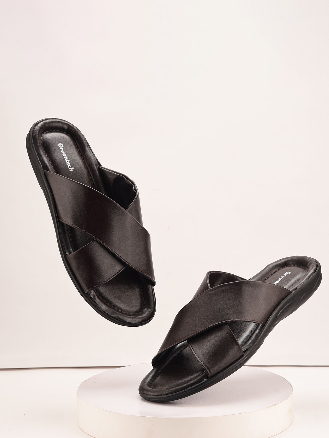 

Greentech Men Comfort Sandals, Brown