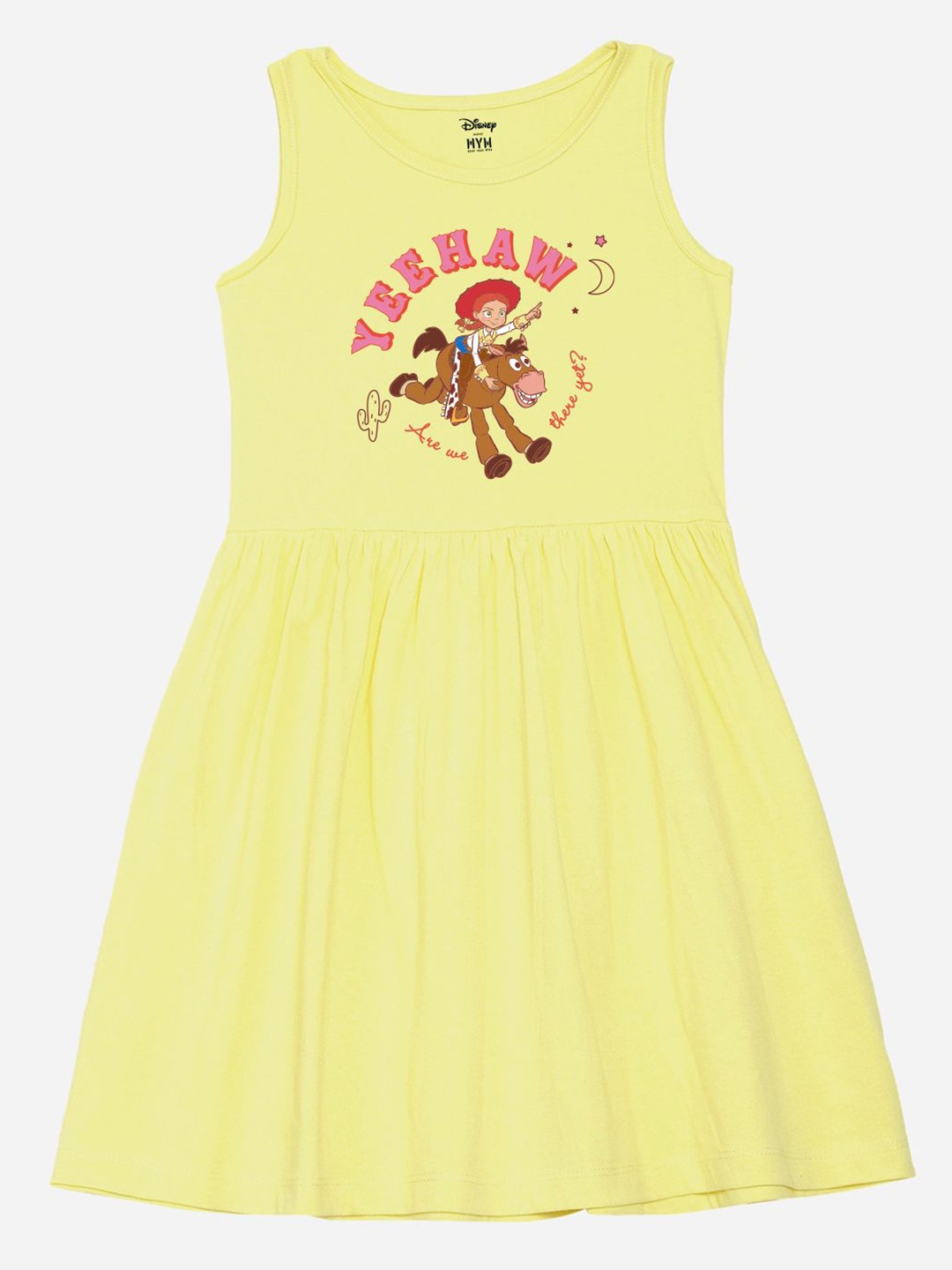 

Wear Your Mind Print Fit & Flare Dress, Yellow