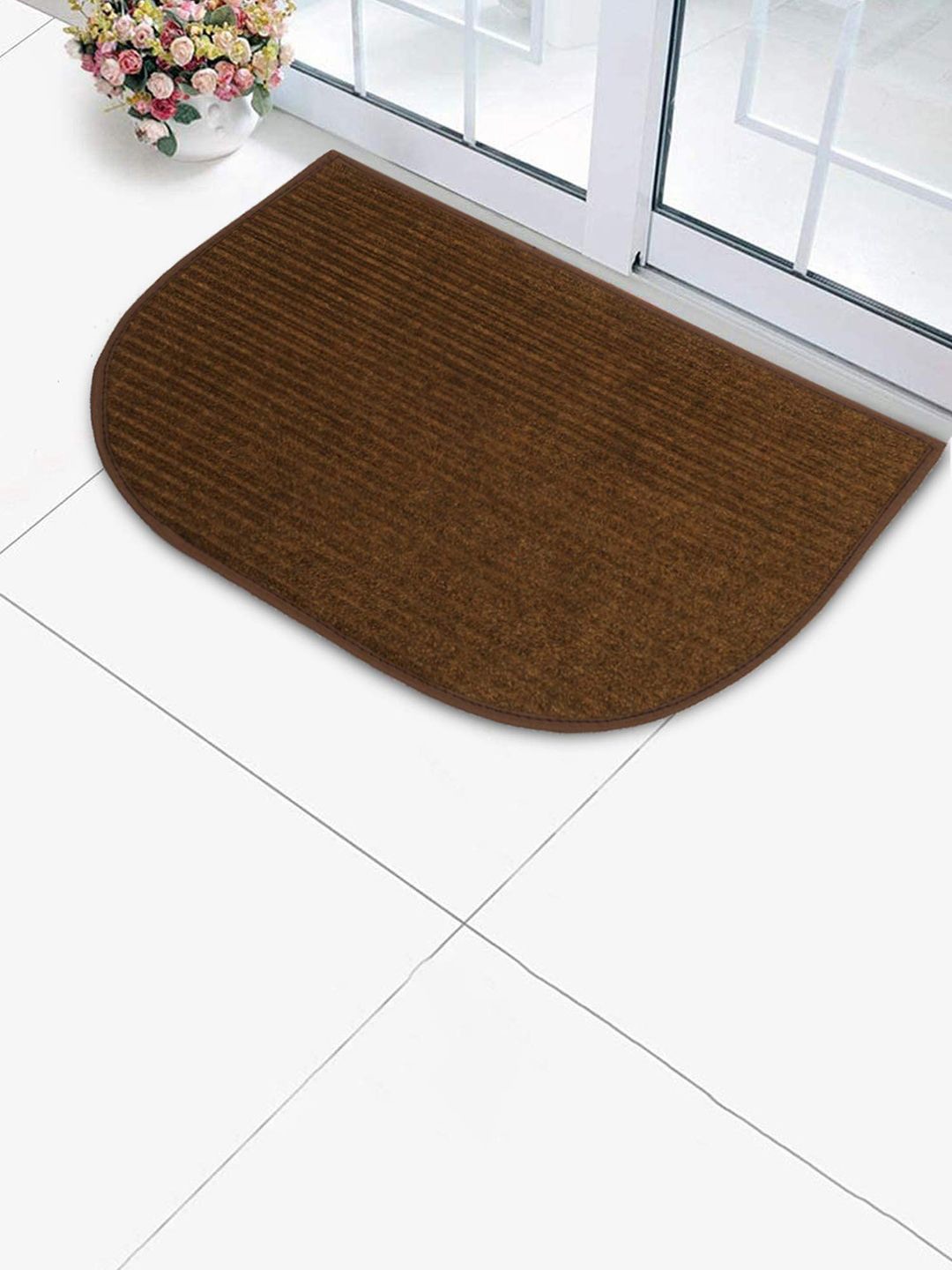 

Kuber Industries Brown Anti-Skid Doormats
