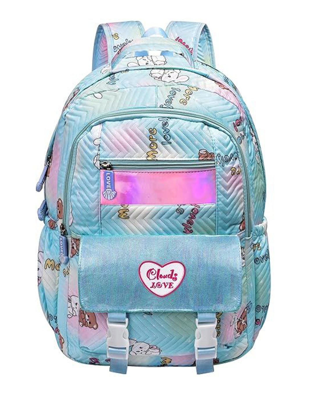 

Optima Printed Laptop Backpack, Blue