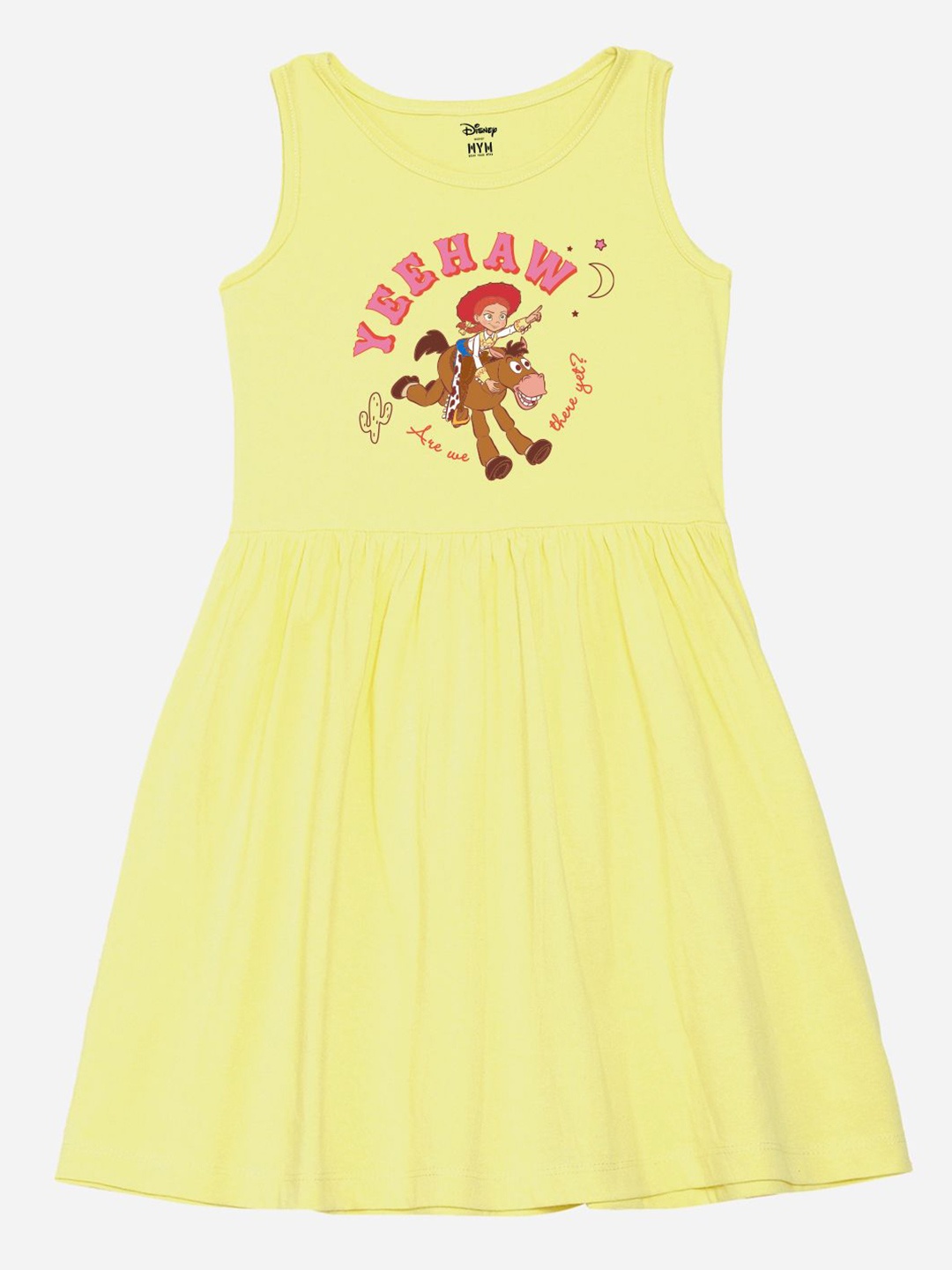 

Wear Your Mind Print Fit & Flare Dress, Yellow