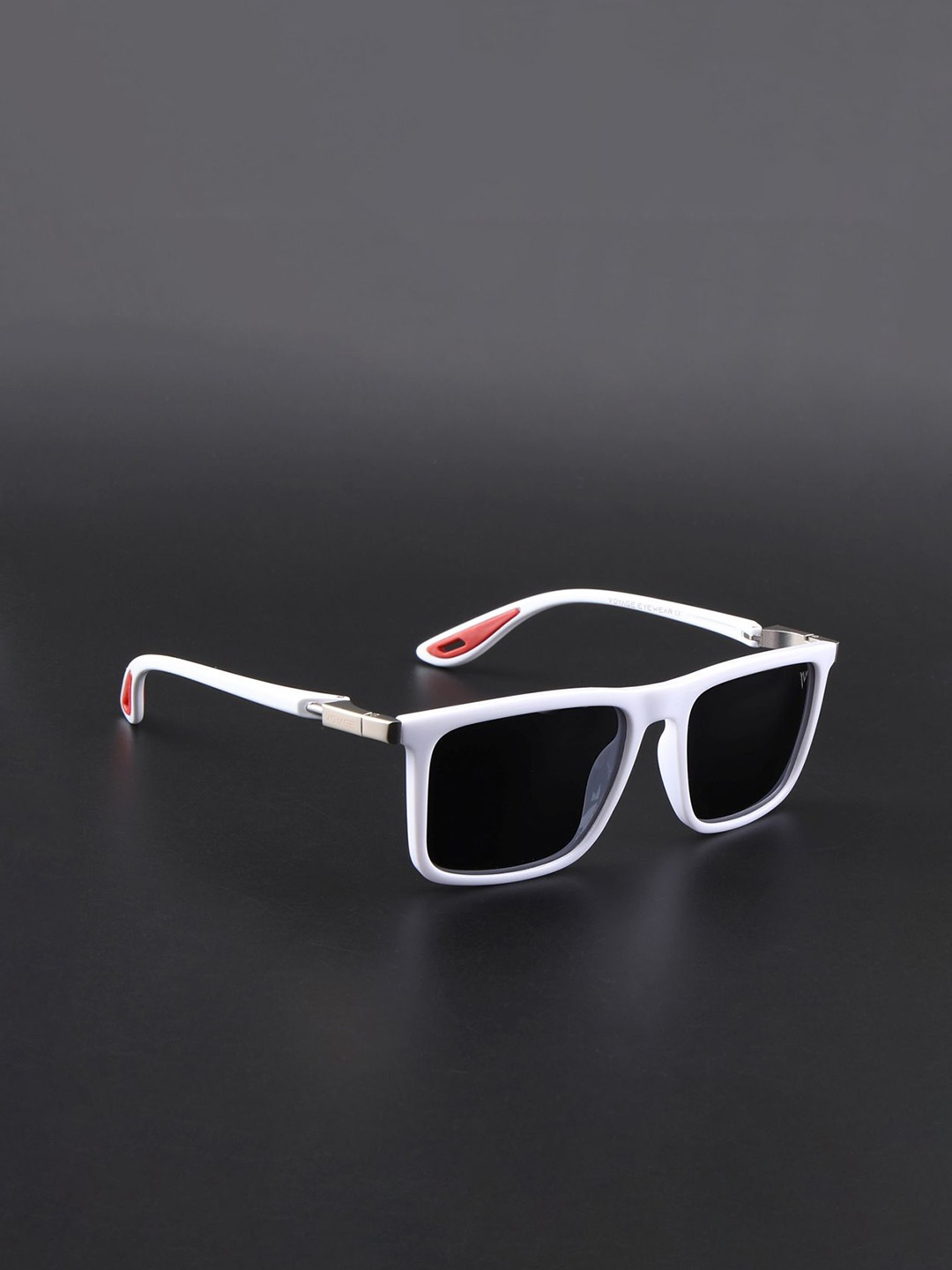 

Voyage Unisex Square Sunglasses with Polarised and UV Protected Lens, Black